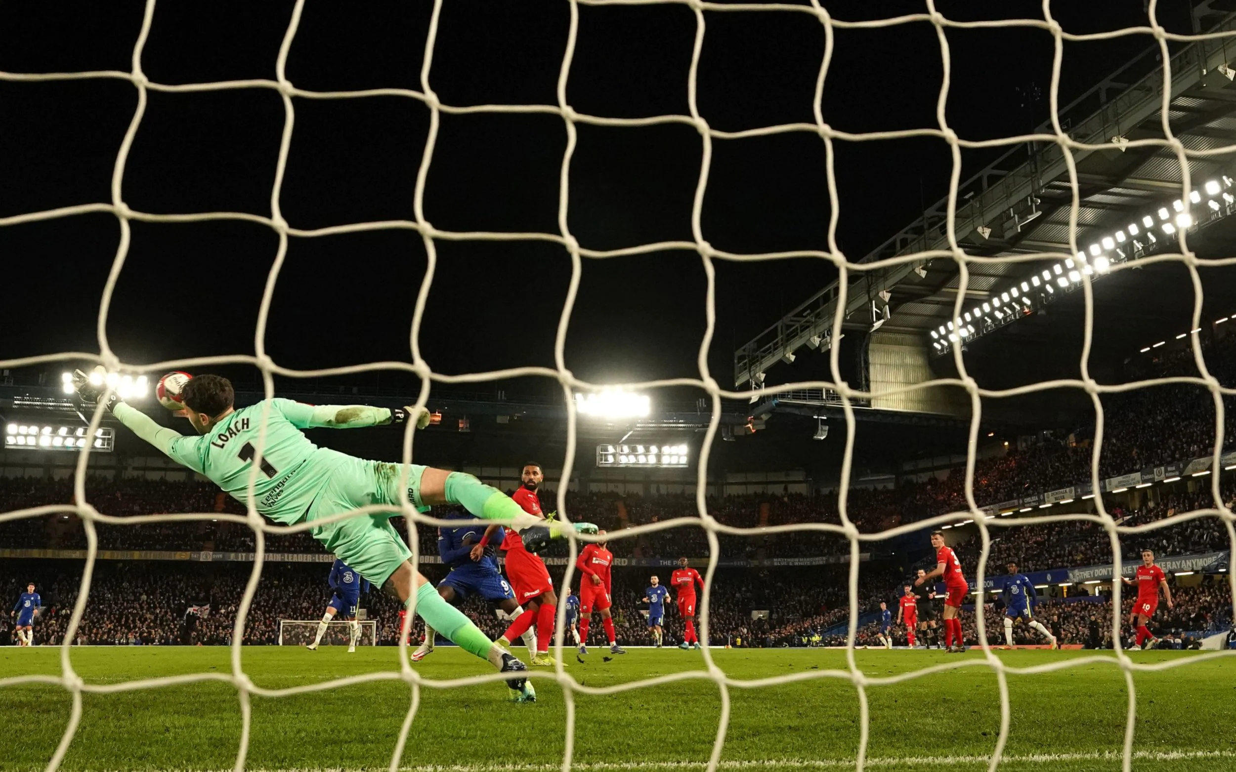 Callum Hudson-Odoi scores a stunner against Chesterfield. (Credit: PA)