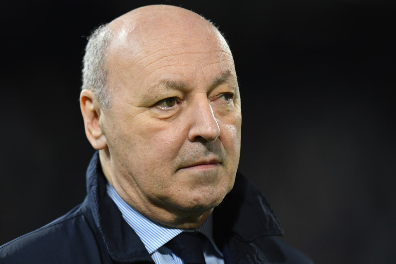 FERRARA, ITALY - MARCH 17: CEO of Juventus Giuseppe Marotta looks on before the serie A match between Spal and Juventus at Stadio Paolo Mazza on March 17, 2018 in Ferrara, Italy. (Photo by Alessandro Sabattini/Getty Images)